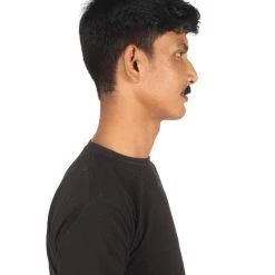 HPO Men's Human Hair Mustache Cosplay Facial Hair