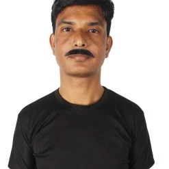 HPO Men's Human Hair Mustache Cosplay Facial Hair