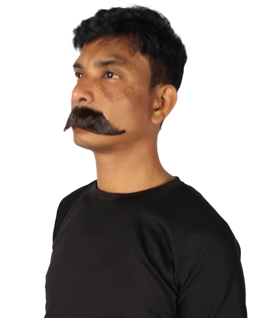 HPO Adult Men's Premium Watson Fake Human Facial Hair Mustache