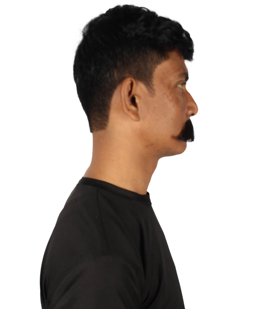 HPO Adult Men's Premium Watson Fake Human Facial Hair Mustache