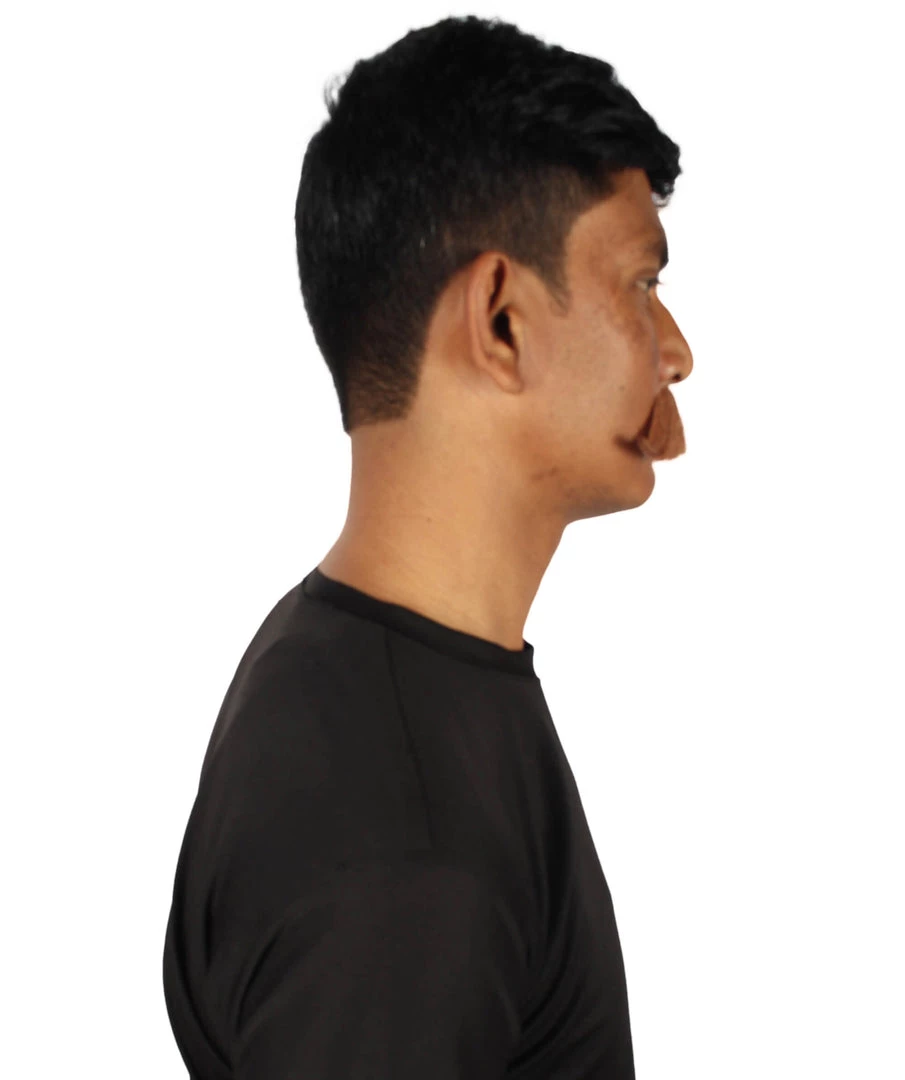 HPO Adult Men's Premium Watson Fake Human Facial Hair Mustache