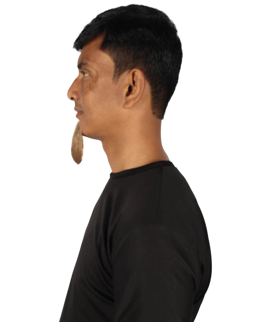 HPO Men's Goatee Synthetic Fiber With Human Hair Blend Beard