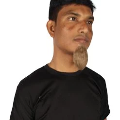 HPO Men's Goatee Synthetic Fiber With Human Hair Blend Beard