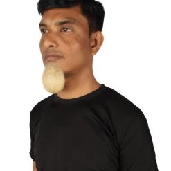 HPO Men's Goatee Synthetic Fiber With Human Hair Blend Beard