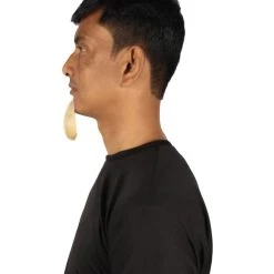 HPO Men's Goatee Synthetic Fiber With Human Hair Blend Beard