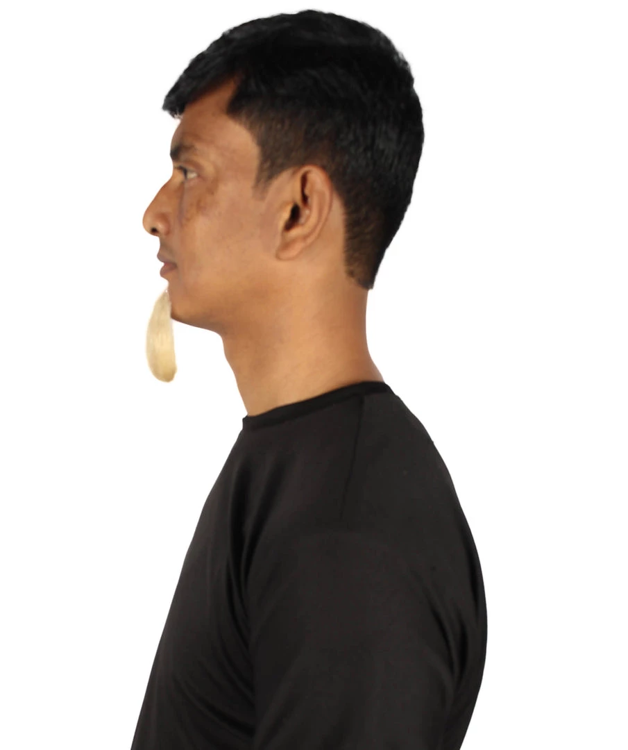 HPO Men's Goatee Synthetic Fiber With Human Hair Blend Beard