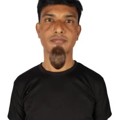 HPO Men's Goatee Synthetic Fiber With Human Hair Blend Beard