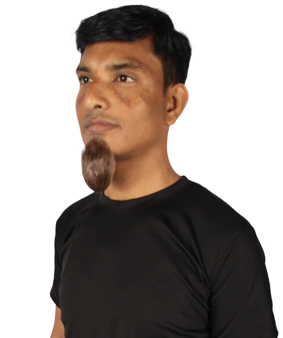 HPO Men's Goatee Synthetic Fiber With Human Hair Blend Beard