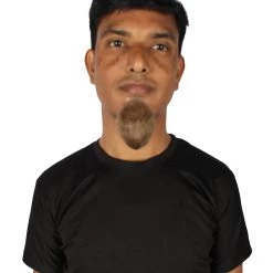 HPO Men's Goatee Synthetic Fiber With Human Hair Blend Beard