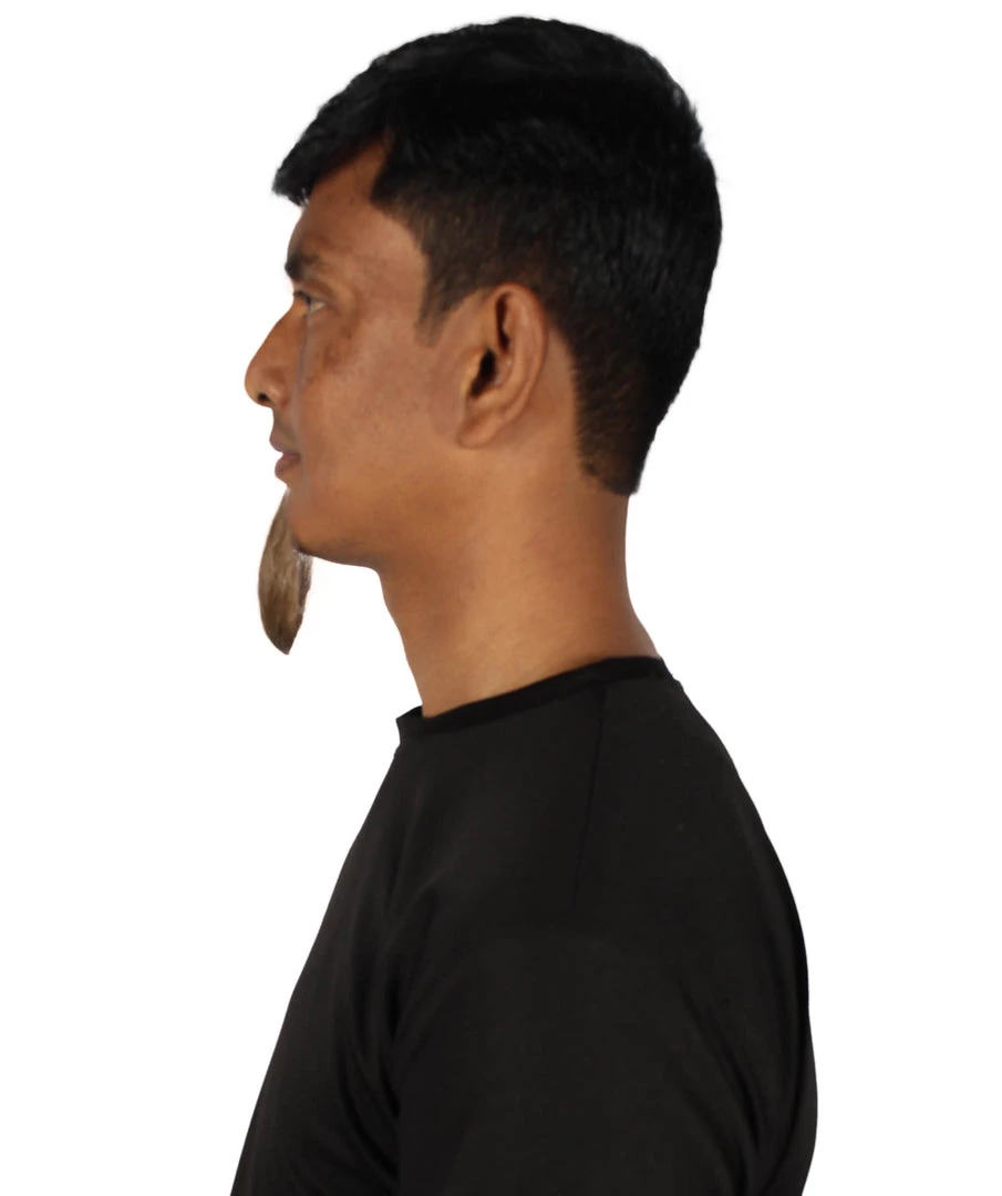 HPO Men's Goatee Synthetic Fiber With Human Hair Blend Beard