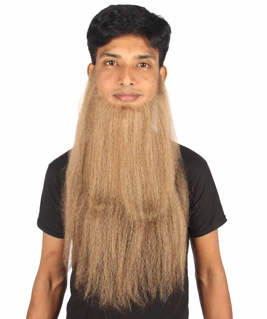 HPO Adult Men's Southern Fake Long Beard Set (Brown)