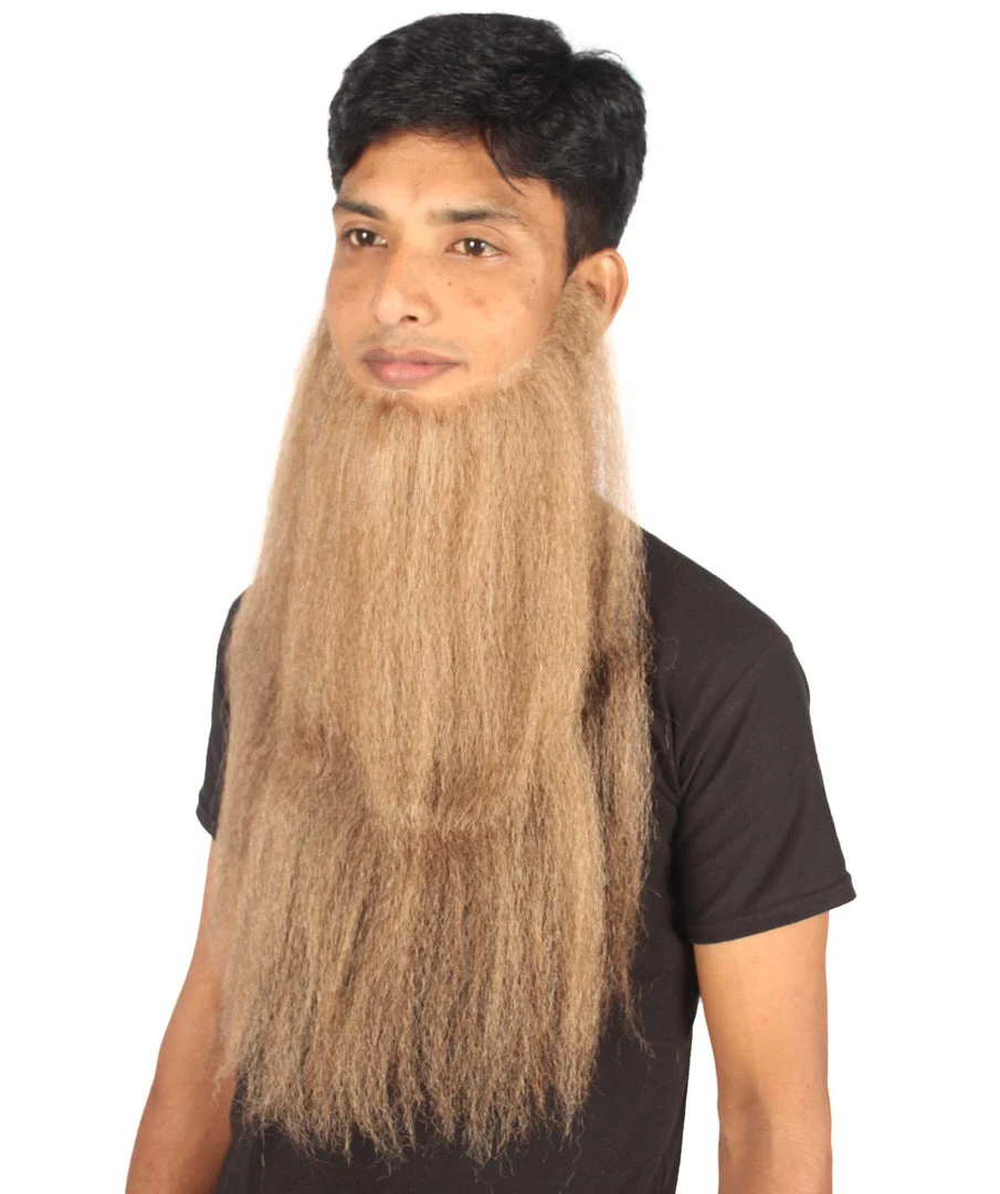 HPO Adult Men's Southern Fake Long Beard Set (Brown)