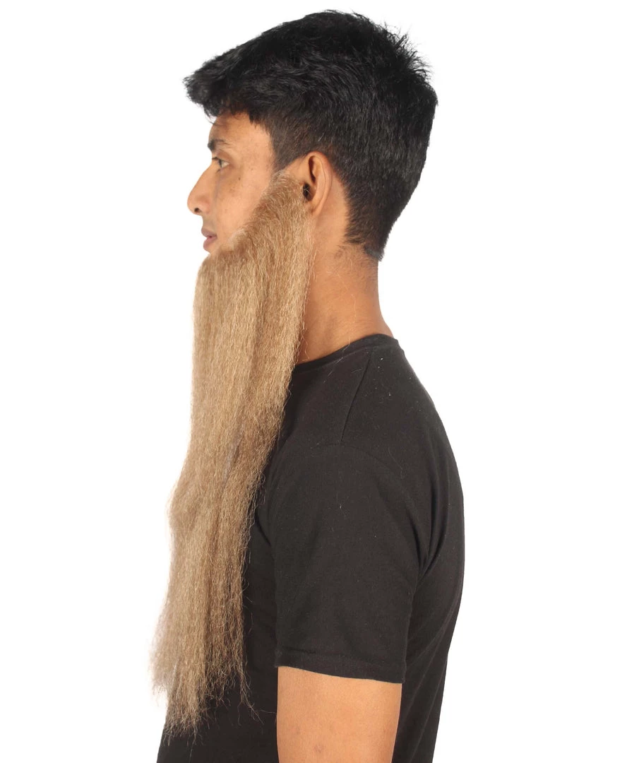 HPO Adult Men's Southern Fake Long Beard Set (Brown)
