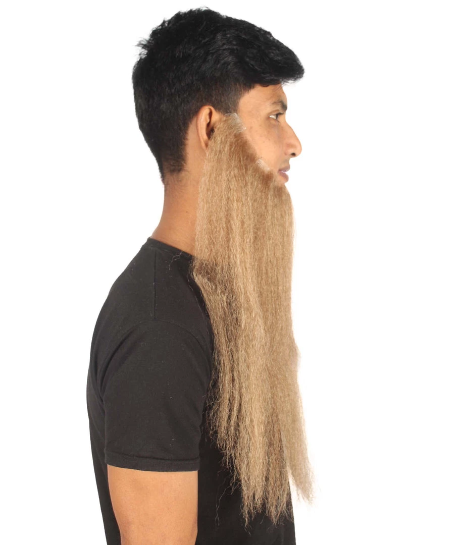 HPO Adult Men's Southern Fake Long Beard Set (Brown)