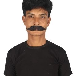 HPO Adult Men's Fake Hungarian Mustache (Black)