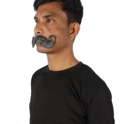 HPO Men's Imperial Mustache | Human Facial Hair | Multiple Color Options