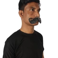HPO Men's Imperial Mustache | Human Facial Hair | Multiple Color Options