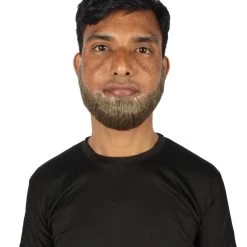 HPO Men's Spade Synthetic Hair Full Beard | Facial Hair | Mixed Grey Brown