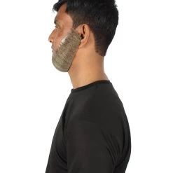 HPO Men's Spade Synthetic Hair Full Beard | Facial Hair | Mixed Grey Brown