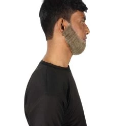 HPO Men's Spade Synthetic Hair Full Beard | Facial Hair | Mixed Grey Brown