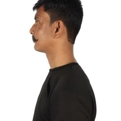 HPO Adult Men's Fake Human Hair Western Doc Mustache | Multiple Color Options