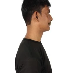 HPO Adult Men's Fake Human Hair Western Doc Mustache | Multiple Color Options