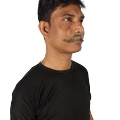 HPO Adult Men's Fake Human Hair Western Doc Mustache | Multiple Color Options