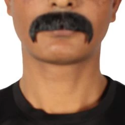 HPO Adult Men's Fake Human Hair Zappa Mustache | Multiple Colors