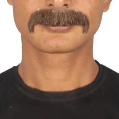 HPO Adult Men's Fake Human Hair Zappa Mustache | Multiple Colors