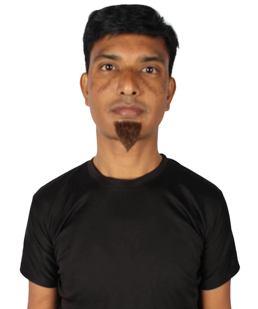 HPO Adult Men's Van Dyke Fake Goatee Beard | Multi Color Options