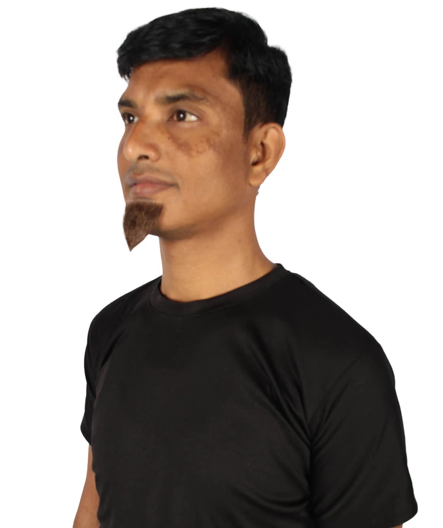 HPO Adult Men's Van Dyke Fake Goatee Beard | Multi Color Options