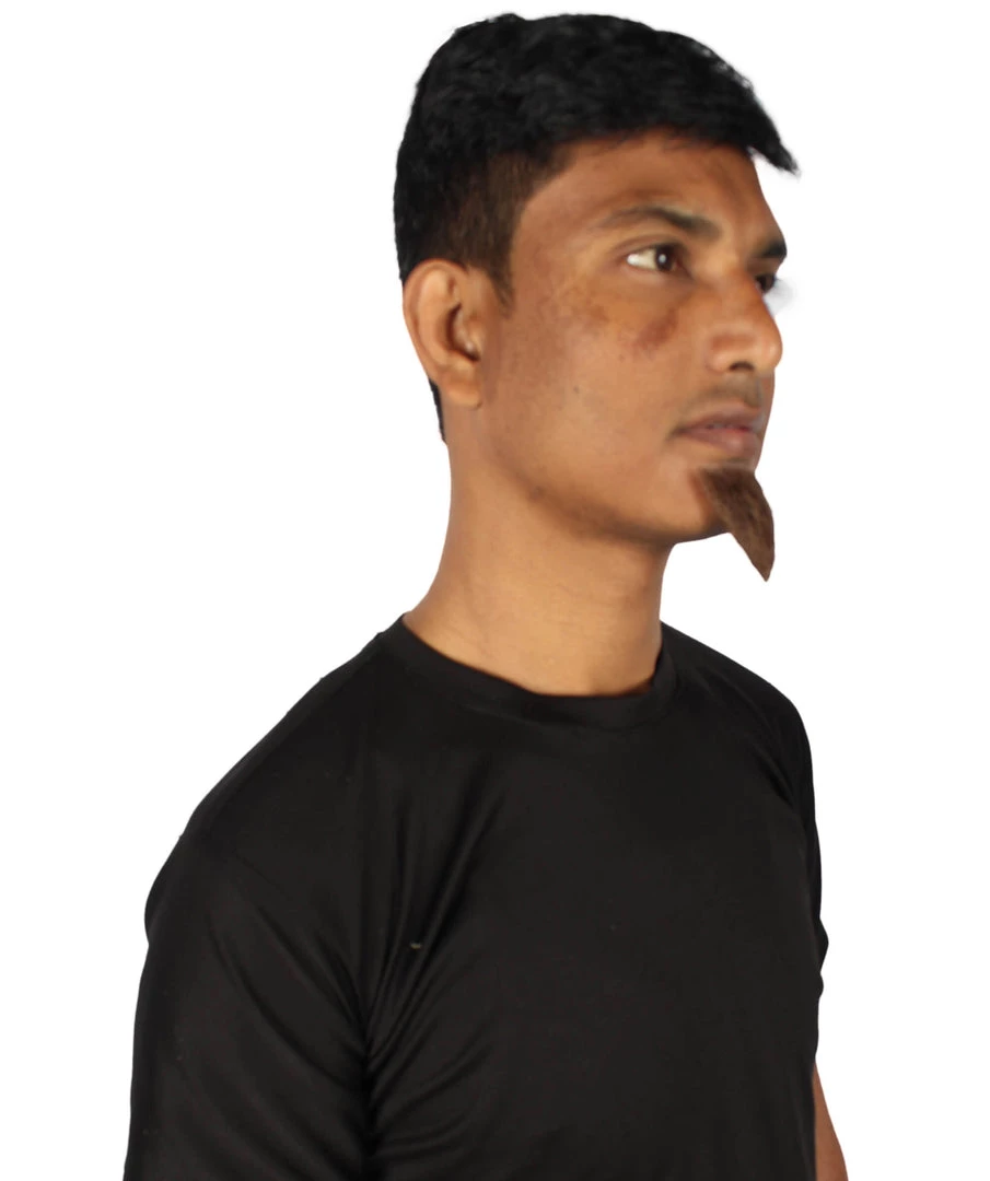 HPO Adult Men's Van Dyke Fake Goatee Beard | Multi Color Options