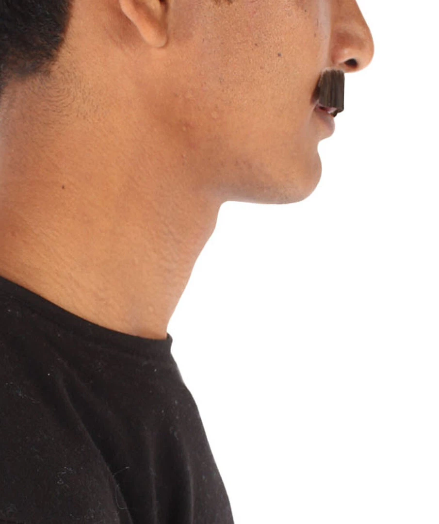 HPO Adult Men's Movie Borat Fake Human Hair Mustache | Multi Color Options