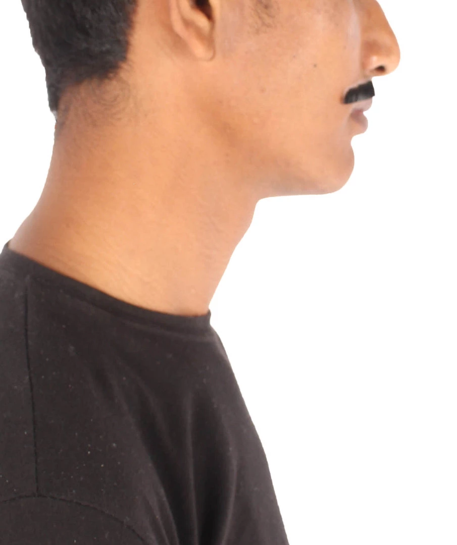 HPO Adult Men's Borat Fake Synthetic Hair Mustache | Multicolor Color Options