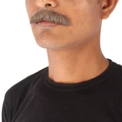 HPO Men's Synthetic Hair Mustache Cosplay Facial Hair