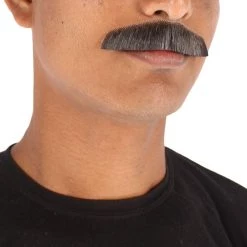 HPO Men's Synthetic Hair Mustache Cosplay Facial Hair