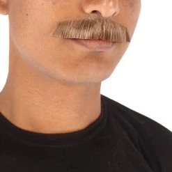 HPO Men's Synthetic Hair Mustache Cosplay Facial Hair