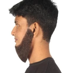 HPO Adult Men's Chin Curtain Style Long Beard Set | Multiple Color Options | HPO