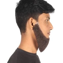 HPO Adult Men's Chin Curtain Style Long Beard Set | Multiple Color Options | HPO