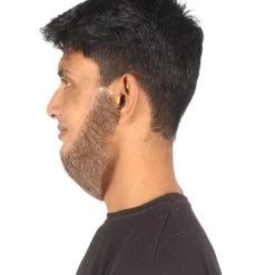 HPO Adult Men's Western Chin Curtain Style Long Beard Set | Multiple Colors