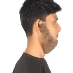 HPO Adult Men's Western Chin Curtain Style Long Beard Set | Multiple Colors