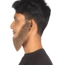 HPO Adult Men's Western Chin Curtain Style Long Beard Set | Multiple Colors