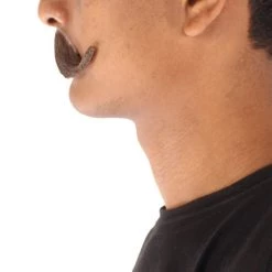 HPO Adult Men's Fake Imperial Human Hair Mustache | Multiple Color Options