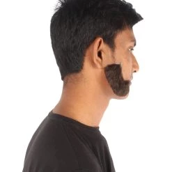 HPO Adult Men's Fake Facial Hair Mutton Chops Side Burns Set | Multiple Colors