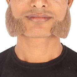 HPO Adult Men's Fake Facial Hair Mutton Chops Side Burns Set | Multiple Colors
