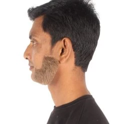 HPO Adult Men's Fake Facial Hair Mutton Chops Side Burns Set | Multiple Colors