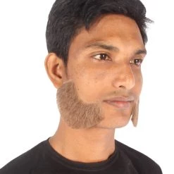 HPO Adult Men's Fake Facial Hair Mutton Chops Side Burns Set | Multiple Colors