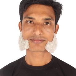 HPO Adult Men's Fake Facial Hair Mutton Chops Side Burns Set | Multiple Colors