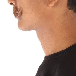 HPO Men's Human Hair Mustache Cosplay Facial Hair