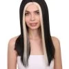 Adult Women's 18" Inch Long Length Straight 4x4 Lace Front Natural Black Blonde Highlight Icon Beauty Wig, 100% Heat Resistant Fibers, Perfect For Your Everyday Wear And Styling To Your Expectations | Nunique